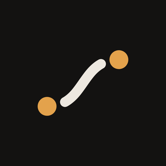 Avatar de Quiet Motion: el símbolo compacto centrado en un cuadro oscuro.